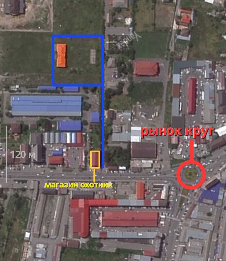 Продаю земельный участок 1 га и 2 этажное здание 1500 кв.м. г. Назрань